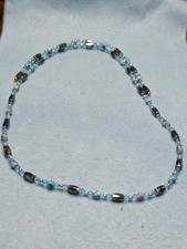 Magnetic Hematite Wrap Necklace/Bracelet Black Blue