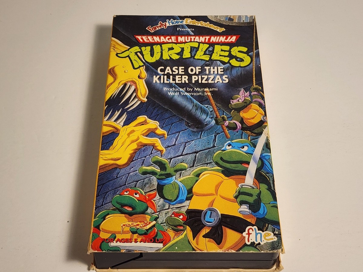 1990 TMNT VHS Teenage Mutant Ninja Turtles Case Of The Killer