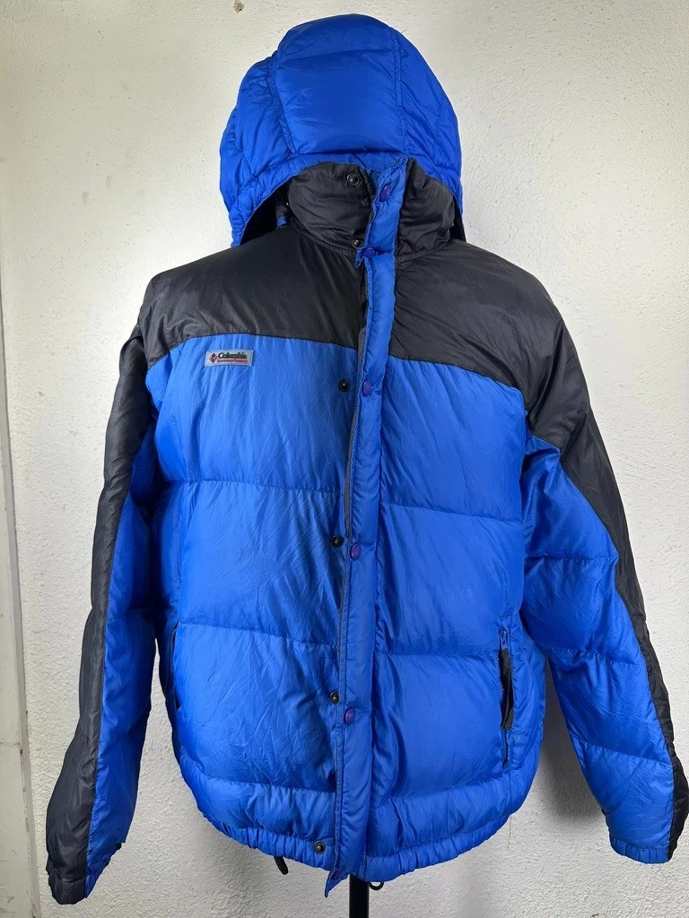 Columbia Sportswear Vintage Puffer Winter Parka Blue Large