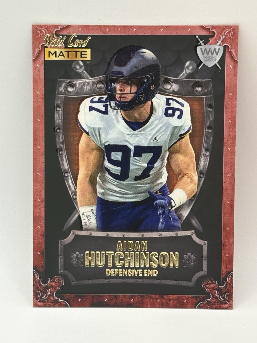 2022 Wild Card Matte Weekend Warrior Aidan Hutchinson WW-2 RED | eBay