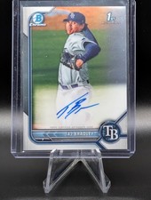 2022 Bowman - Chrome Prospect Autographs Taj Bradley #CPA-TB (AU, RC)