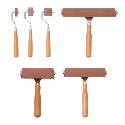 Rubber Brayer Tool for Printmaking, Printing, Stamping, Wallpaper Roller