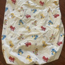 Vintage Sesame Street Crib Toddler Bed 1980s Fitted Sheet Elmo Ernie Big Bird