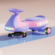 Kids Electric Wiggle Car 12V, Anti-Rollover for Boys and Girls Ages 3 