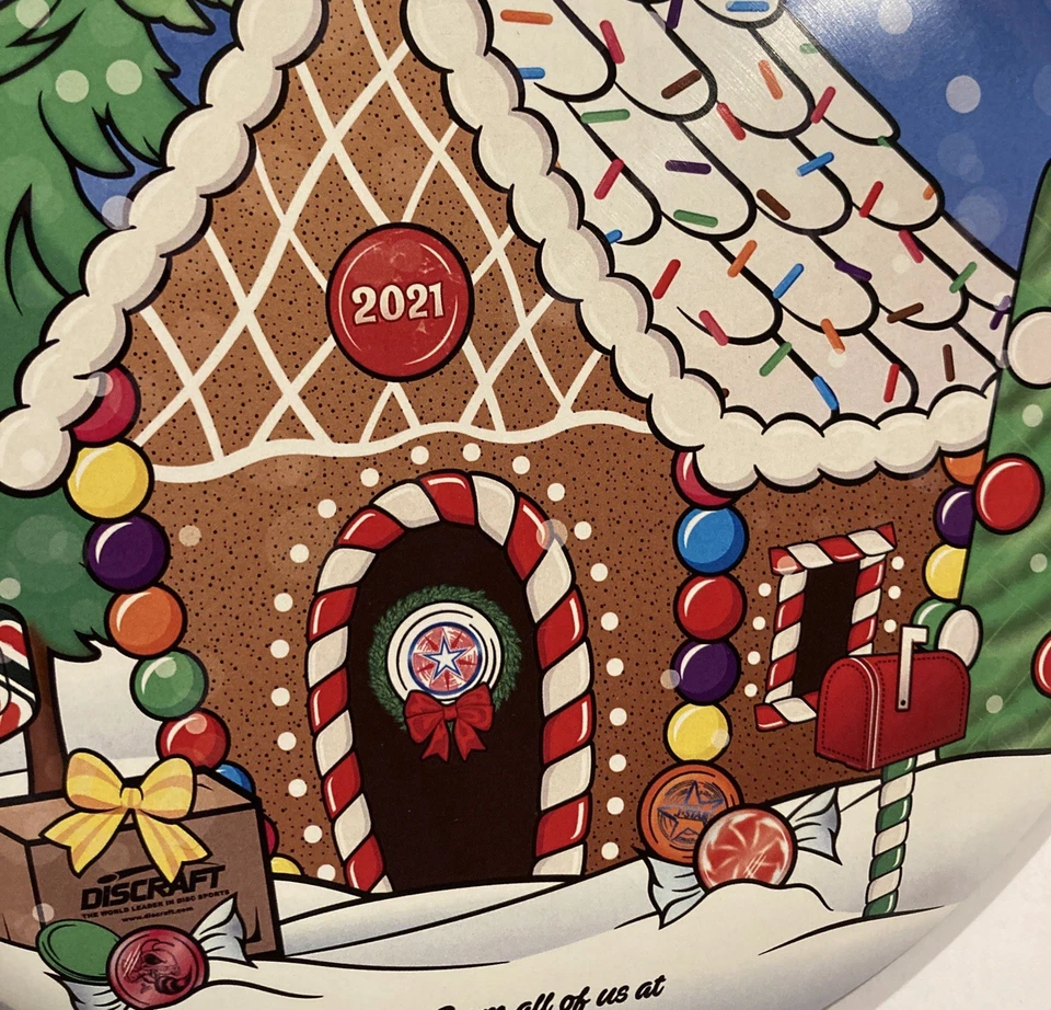 Discraft 💎 ESP Buzzz - 2021 Happy Holidays Supercolor Dealer Christmas RARE 💎 - Image 3 of 3