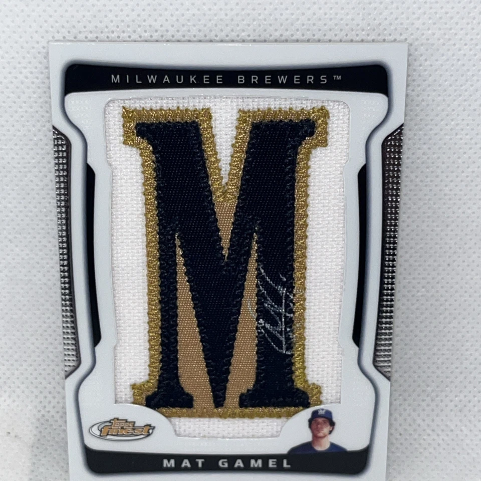 Mat Gamel 2009 Topps Finest Autograph Auto Letter M Patch /285 Milwaukee Brewers - Image 2 of 4