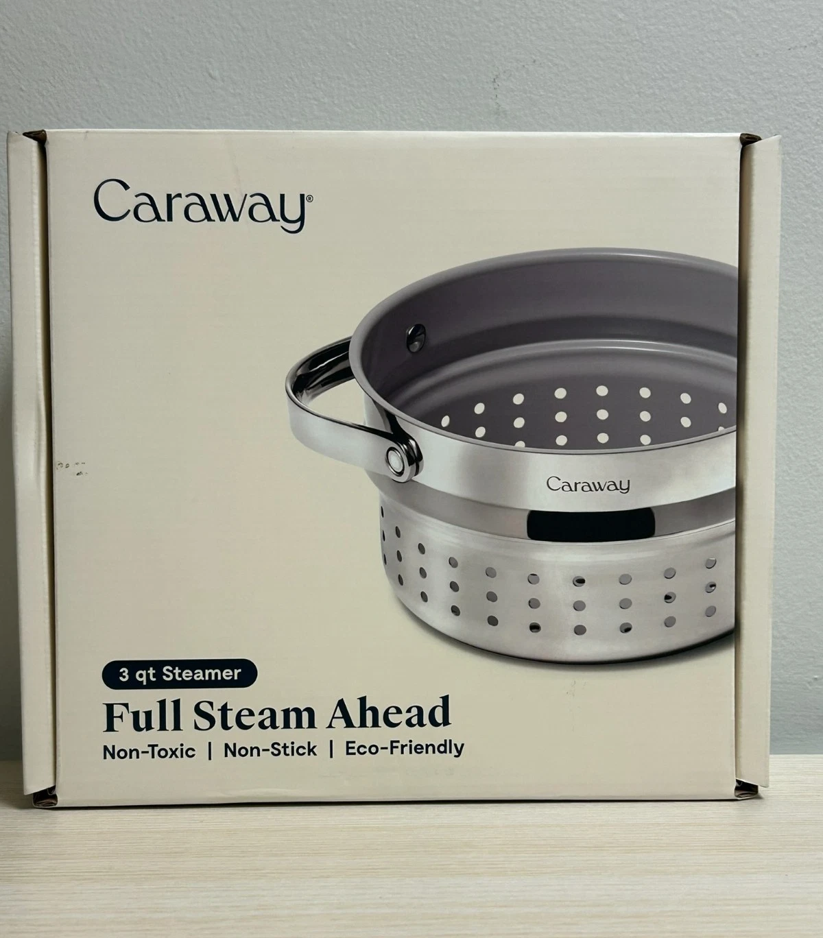 Caraway 3 qt Stainless Steel Steamer with Handles, CW-STM3-SLS