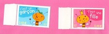 FRANCE - 2002 - YT3463-3464**MNH - BDF - TIMBRES  NAISSANCES - COTE 3€