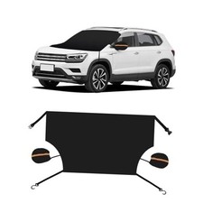 Car Windshield Cover for Ice and Snow, Auto Windshield Snow Cover with 2 Hooks
