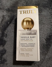 Truly Vanilla Baby Luxury Body Oil 3.1 fl oz Vegan Bakuchiol Niacinamide