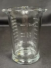 Vintage Anchor Hocking Glass Triple Pour Measuring Cup 8oz 3 Spout Bar Ware