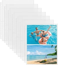 30 Pack Photo Postcard Sleeves for 3 Ring Binder 120 Photos Archival Photo Pages
