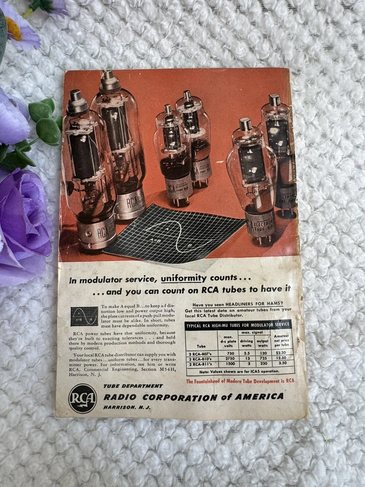 Revista QST Agosto 1947 Vol. Radioaficionado XXXI Nº8 Vintage, HRO-7, Anuncios RCA, ARRL Foto 3 de 4