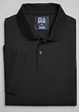 Jos A Bank Polo Shirt Pique Cotton Traditional Fit Jet Black 4XLT 4XL Tall