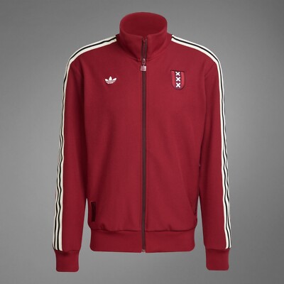adidas Ajax Amsterdam Anniversary Track Top Team Burgundy JF2743 J/S - J/3XL