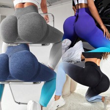 Women's High Performance Scrunch Butt Lift Yoga Leggings Seamless Fitness Pants