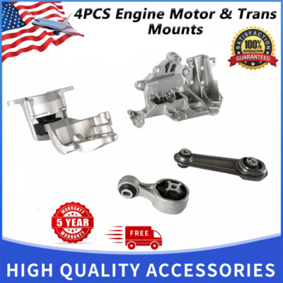 4PCS Engine Motor Mount Set for 2014- 2017 Nissan Rogue 2.5L for Auto Trans