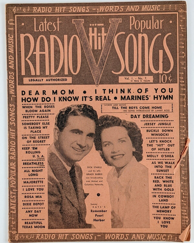 Radio Hit Songs, April 1942 | Vintage Sheet Music, Lyrics & Music Articles - 第 1/7 張圖片