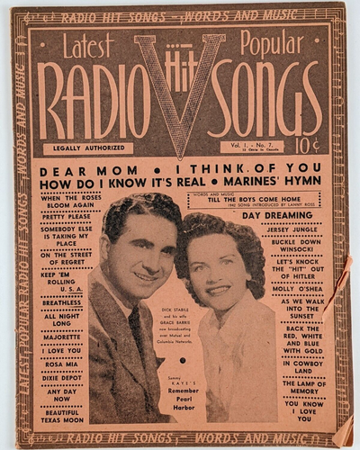 Radio Hit Songs, April 1942 | Vintage Sheet Music, Lyrics & Music Articles - Afbeelding 1 van 7