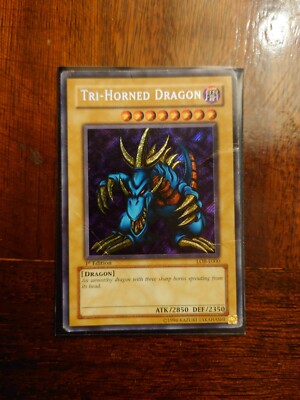 Yu-Gi-Oh Dreihörniger Drache LOB-E000 1. Auflage Secret Rare HP