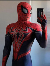 Black New Rivals Spiderman Jumpsuit Peter Parker Bodysuit Cosplay Costume Zentai
