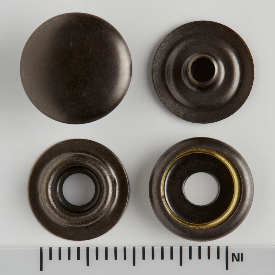 Broches de presión de acero enchapados mate de metal Line 24 1263-17 - Paquete de 100 Foto 2 de 2