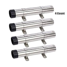 2/4 PCS Boat Marine Fishing Stainless Steel Side Mount Rod Holders with Brackets