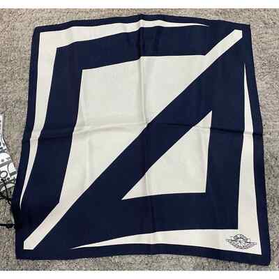 Air Dior Jordaan Basketball White Blue Silk Bandana Pocket Square