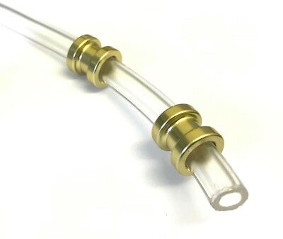 Paar Gold Kart Kraftstoffrohrhalter/Befestigungen