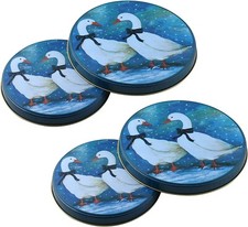 Herdabdeckplatten Gänse 4 er Set Küchen Herd Abdeckplatten Motiv Gänse