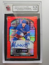 2020-21 Upper Deck Allure Red Rainbow Auto Alexis Lafreniere #100 178/199 New...