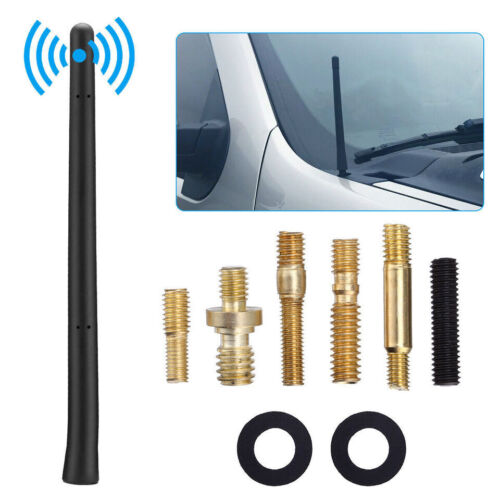 7" inch Short Black Antenna Mast Rod Radio AM/FM For CHRYSLER 300 2008 - Picture 2 of 11