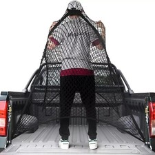 Cargo Net For Pickup Truck Bed Heavy Duty Net Mesh Organizer, 4'x4' to 7'x7'