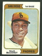 1974 Topps #250 Willie McCovey Vintage Baseball Card San Diego Padres 1st Base