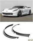 For 14-19 Corvette C7 Painted CARBON FLASH Front Wheel Trim Fender Flares pair