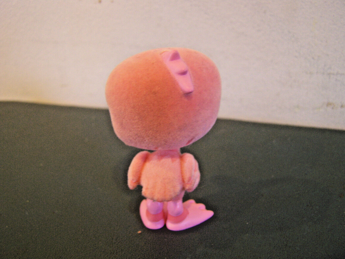 LITTLEST PET SHOP LPS FLOCKED FUZZY FUNNIEST FLAMINGO #800 ORANGE