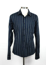 House of Lords Multicolor Slim Fit Casual Button Front Dress Shirt Men's Large