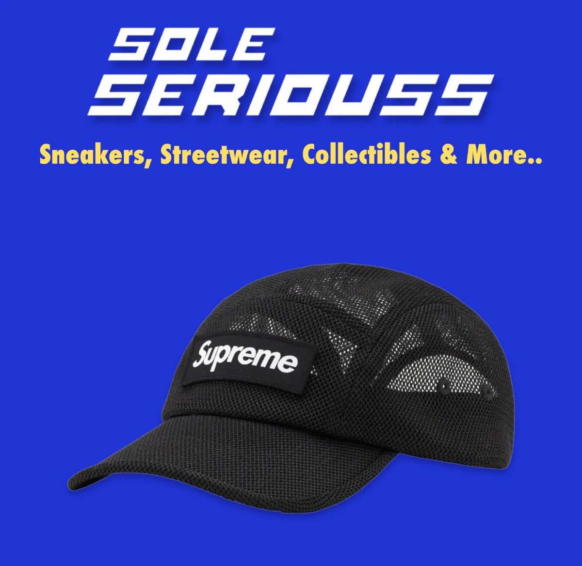 超安い】 Supreme Mesh Black Cap Camp Cordura キャップ
