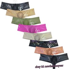 Men's Gloss Swim Briefs Beach Swimsuit Bikini Bathing Suit Pouch Shorts Trunks