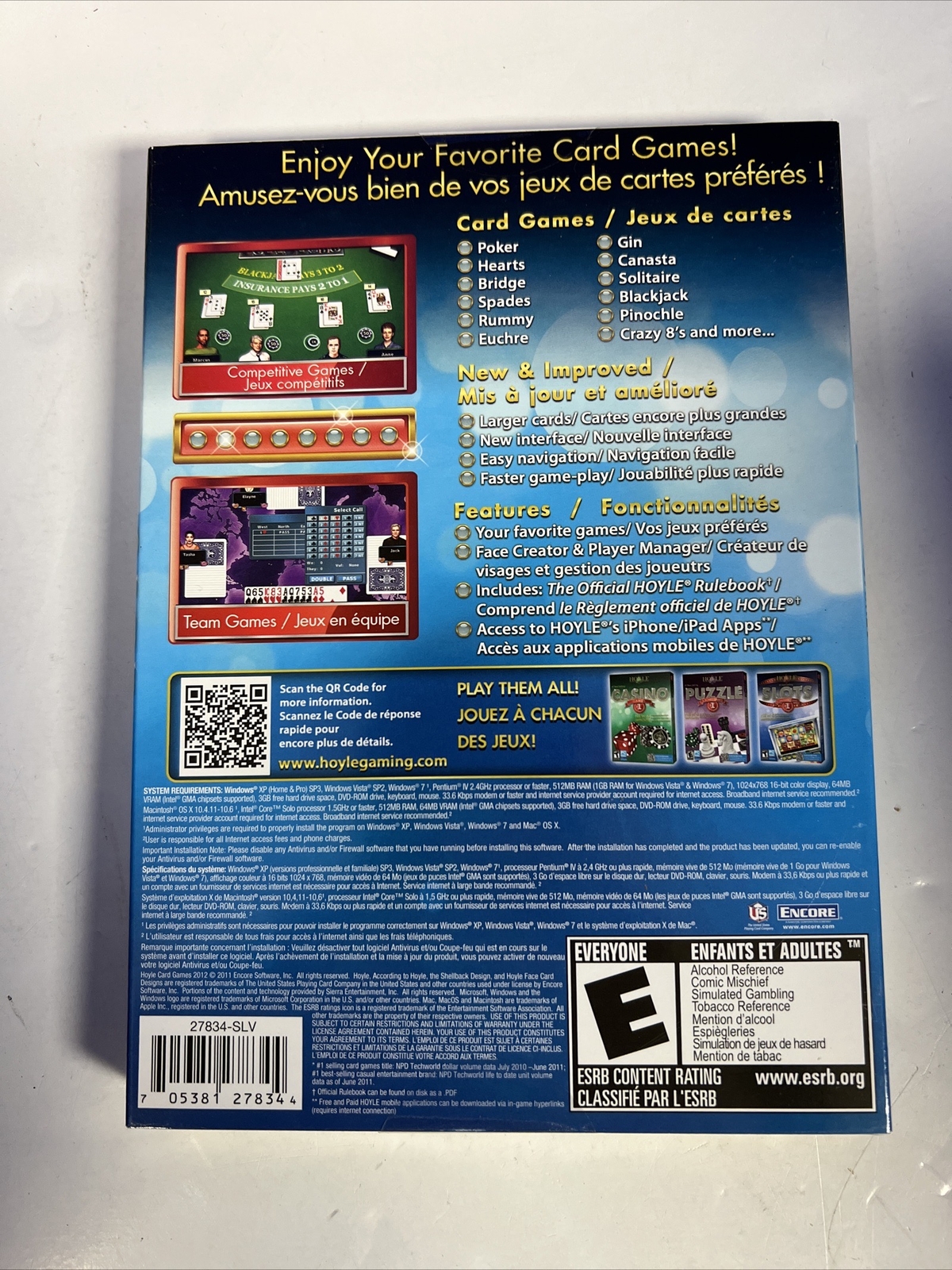 Hoyle Card Games (PC DVD, Windows/Mac, 2011) New Sealed eBay