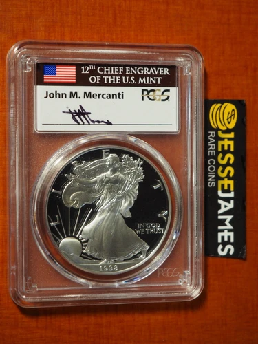 Photo of a 1998-P American Silver Eagle Proof from an eBay listing that sold on Jan 5, 2026