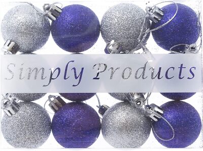 24x Weihnachtskugeln Baumkugeln 2023 Party Hochzeit Ornament Weihnachtsdeko Party UK