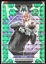 Mekhi Blackmon RC 2023 Panini Mosaic Green Prizm Rookie #348 Minnesota Vikings!