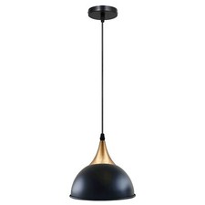 Industrial Ceiling Pendant Light Metal Dome Shade Black Hanging Retro Lamp E27