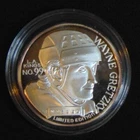 WAYNE GRETZKY KINGS .999 SILVER COIN 1999 NHL SCORING LEADER ROUND 1/18511 ERROR