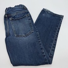 Cherokee Unisex Straight Fit Medium Wash Mildly Distressed Denim Jeans Size 8