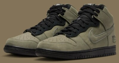 Nike SB Dunk High x Soulgoods Medium Olive DR1415-200 Men's 7 Women's 8.5 