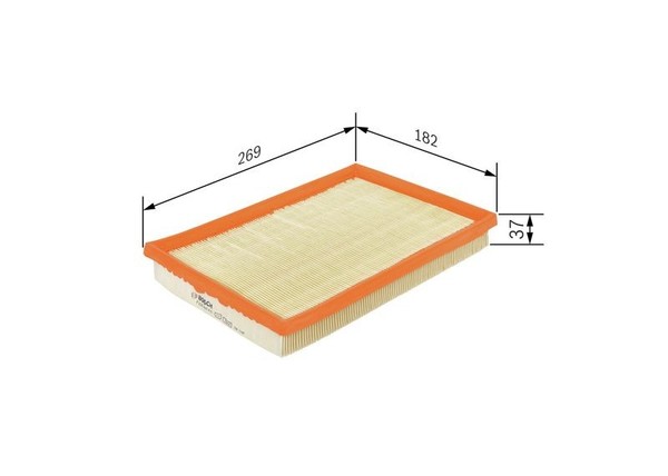 Luftfilter Bosch F 026 400 415 FüR Oe 17801 38010 - 17801 38011 - 17801YZZ10-image