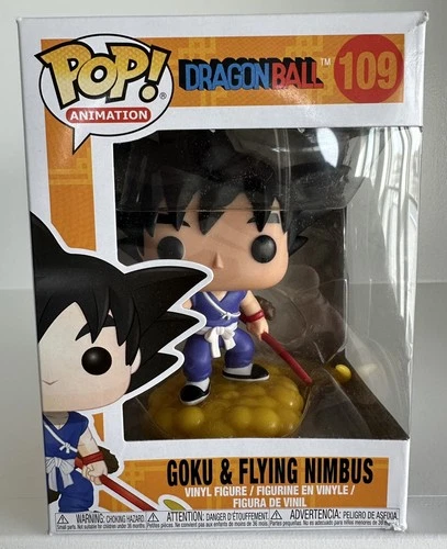 Funko Pop Anime #109 Dragonball Z- Goku & Flying Nimbus Vinyl Figure NEW 128-4