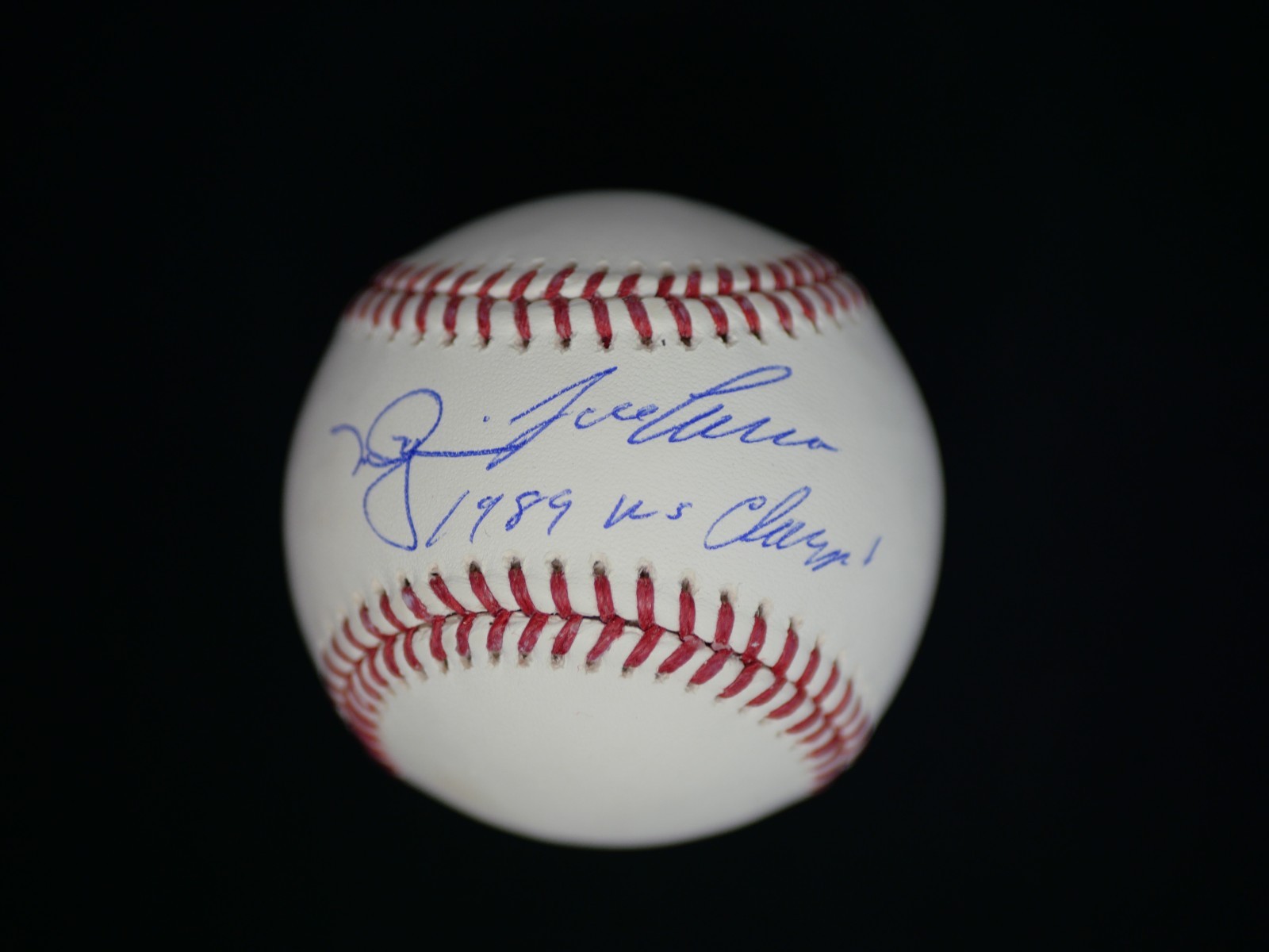Mark McGwire Autographed Signed Oakland Athletics JOSE CANSECO DUAL OMLB BASEBALL W/ "1989 WS CHAMPS!" JSA COA 